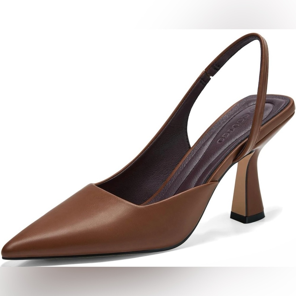 Coutgo Womens Slingback Stiletto
Heels 7,5